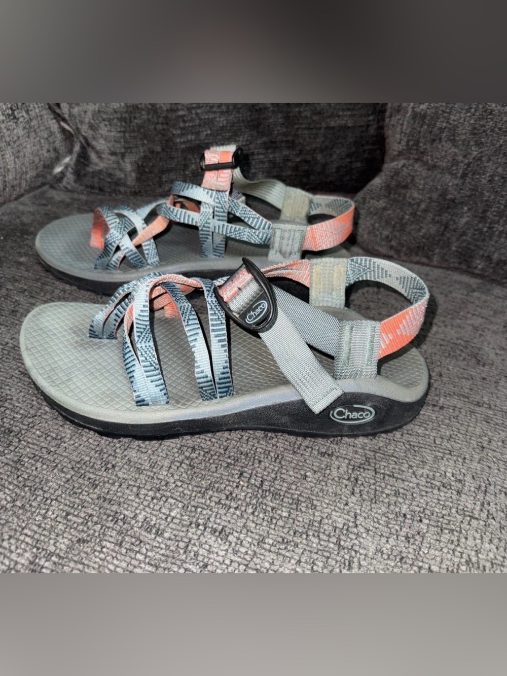 CHACO Woman's Z Cloud X hiking Teal/Peach Size 7